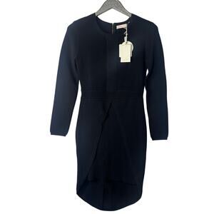 sass & bide come my way navy blue long sleeve dress NEW